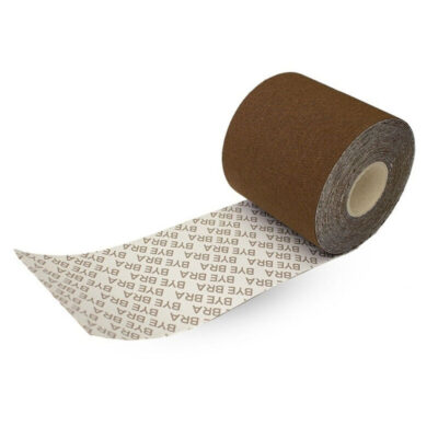 Alternative view of BYE BRA BODY TAPE 5M X 6,5 CM + 3 PARES DE COBERTURAS DE BICO DE SATINAS MARROM ESCURO