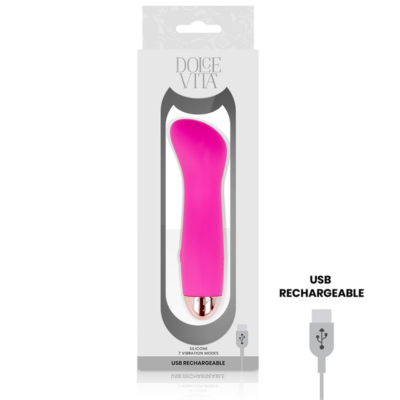 Dolce vita recarregável vibrador um pink 7 velocidades dolce vita caliente. Pt