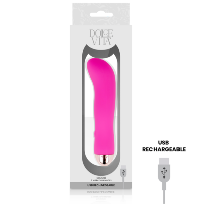 Vibrador recarregável dolce vita duas velocidades pink 7 dolce vita caliente. Pt