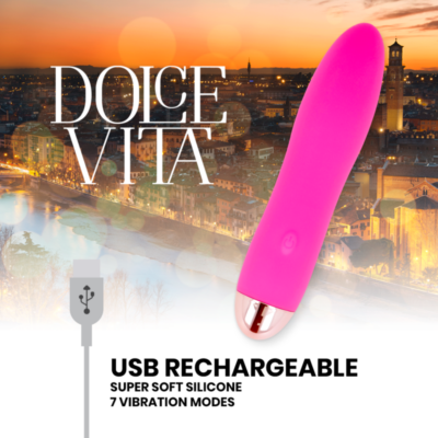 VIBRADOR RECARREGÁVEL DOLCE VITA QUATRO PINK 7 VELOCIDADES 7 Vibrador recarregável dolce vita quatro pink 7 velocidades dolce vita caliente. Pt