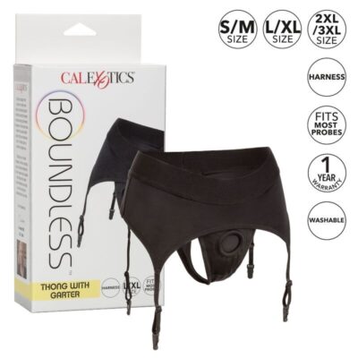 Alternative view of CALEX BOUNDLESS THONG COM GARTER L / XL