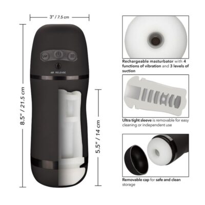 Calex optimum power stroker vibração e funções de sucção calexotics caliente. Pt