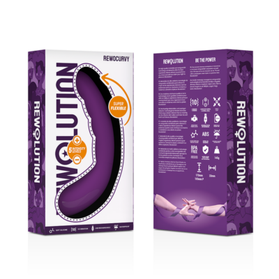 Rewolution rewocurvy recarregável e vibrador flexível rewolution caliente. Pt