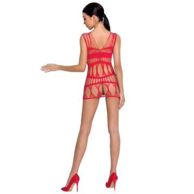 Alternative view of passion woman bs089 bodystocking - red one size