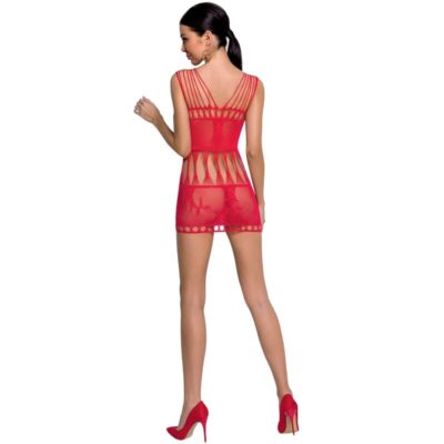 Alternative view of PASSION WOMAN BS090 BODYSTOCKING - RED ONE SIZE
