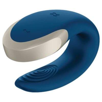 Alternative view of SATISFYER DOUBLE LOVE LUXURY PARTNER VIBRATOR - AZUL