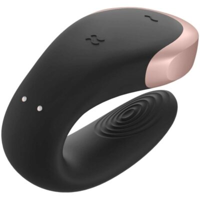 Satisfyer double love luxury partner vibrator - preto - image 4