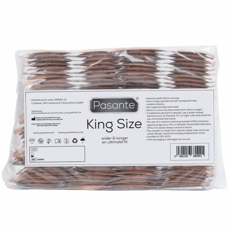 BOLSA PASANTE PRESERVATIVOS KING SIZE 144 UNIDADES 1 Bolsa pasante preservativos king size 144 unidades