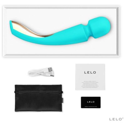 Lelo smart wand 2 massager médio azul oceano lelo caliente. Pt