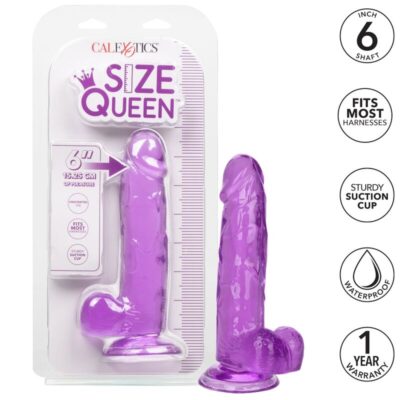 Alternative view of CALEX SIZE QUEEN DILDO - ROXO 15,3 CM