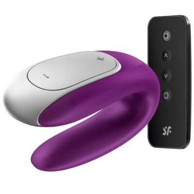 Alternative view of SATISFYER DOUBLE FUN PARTNER VIBRATOR - ROXO