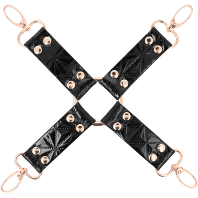 Begme edição preta vegan leather hog tie begme black edition caliente. Pt