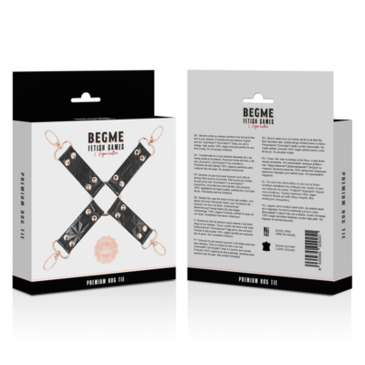 Begme edição preta vegan leather hog tie begme black edition caliente. Pt