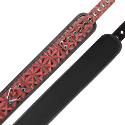 Colar de couro vegan premium da edição vermelha begme begme red edition caliente. Pt