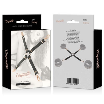 Gravata de couro coquette chic desire fantasy vegano coquette fantasy caliente. Pt