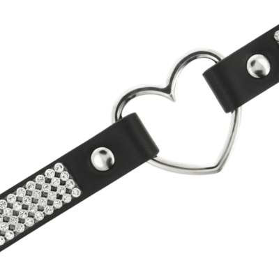 Coquette chic desire gargantilha artesanal couro vegano - coração coquette accessories caliente. Pt