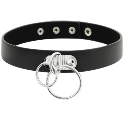 Coquette chic desire garganta artesanal couro vegano - anel duplo coquette accessories caliente. Pt