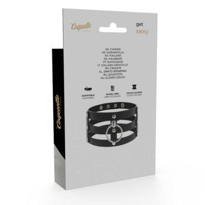 Coquette chic desire gargantilha artesanal couro vegano - fetiche coquette accessories caliente. Pt