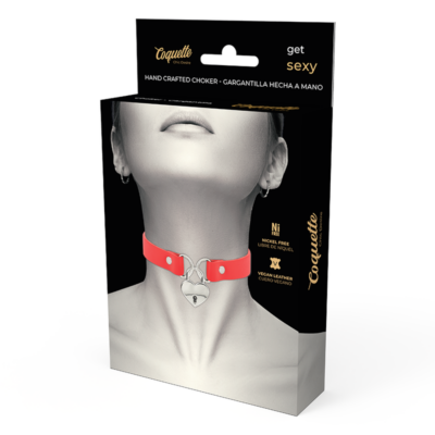 Coquette chic desire choker feita à mão coração - vermelho coquette accessories caliente. Pt