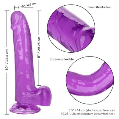 Calex size queen dildo - roxo 20,3 cm calexotics caliente. Pt