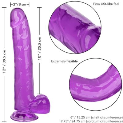 Calex size queen dildo - roxo 25,5 cm calexotics caliente. Pt