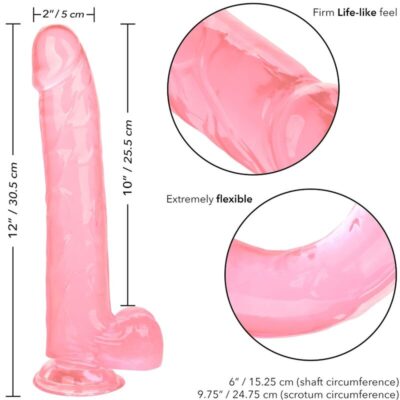 Calex size queen dildo - rosa 25,5 cm calexotics caliente. Pt