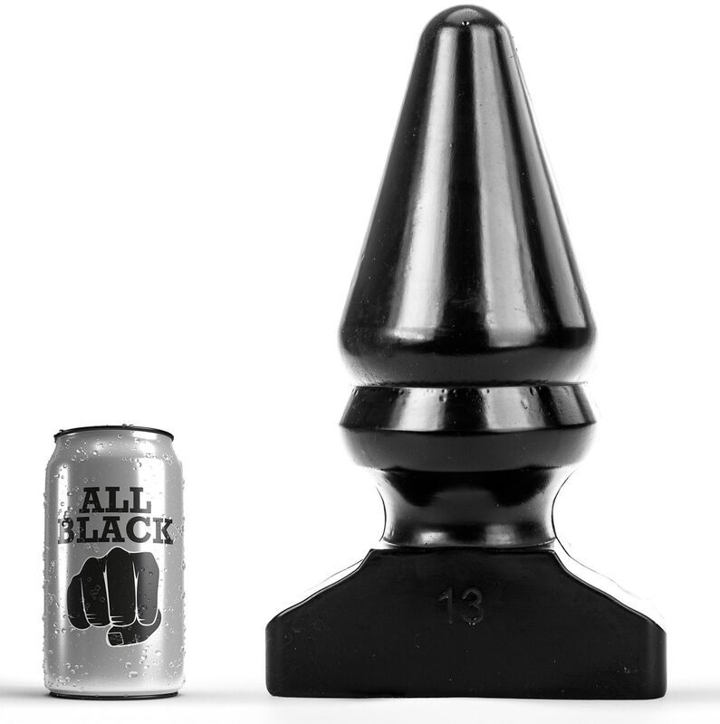 Tudo preto - plug anal 28,5 cm all black caliente. Pt