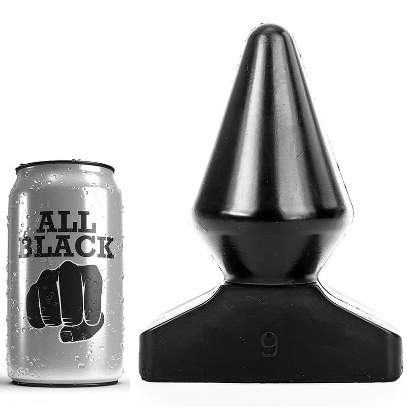 Tudo preto - plug anal 18,5 cm all black caliente. Pt