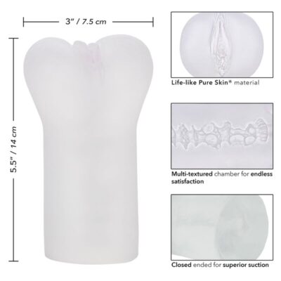 Calex boundless vulva stroker - transparente california exotics caliente. Pt