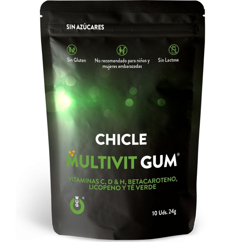 Wug gum multivit vitamin c, h, d, beta-carotene, lycopene and green tea 10 units wug gum caliente. Pt
