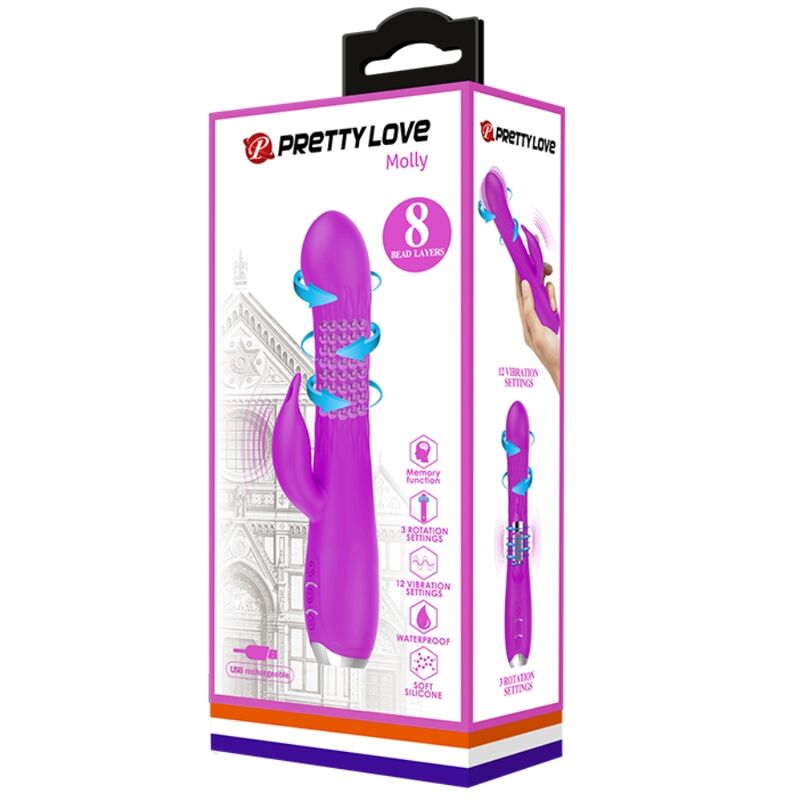 FUNÇÃO ROTATIVO DO VIBRADOR PRETTY LOVE MOLLY RECARREGÁVEL 7 Função rotativo do vibrador pretty love molly recarregável - image 7
