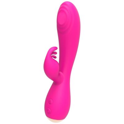 Alternative view of CABEÇAS ESTIMULANTES TRIPLAS COM VIBRADOR DE COELHO MAGIC STICK NALONE - ROSA