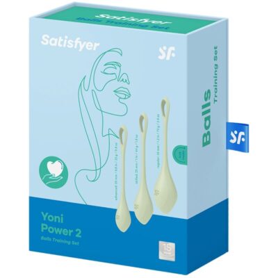 Conjunto de treinamento satisfyer yoni power 2 - verde satisfyer balls caliente. Pt