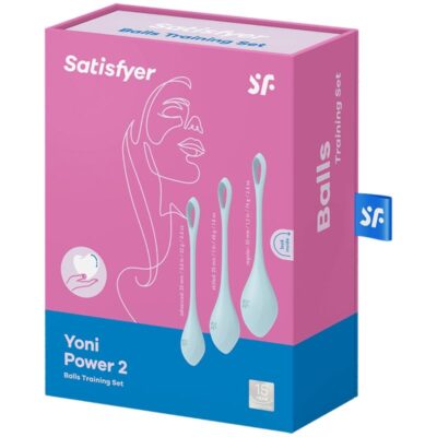 Conjunto de treinamento satisfyer yoni power 2 - azul satisfyer balls caliente. Pt