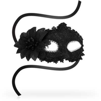 Alternative view of OHMAMA MASCARA FLOR LATERAL VENETIAN EYEMASK - PRETO