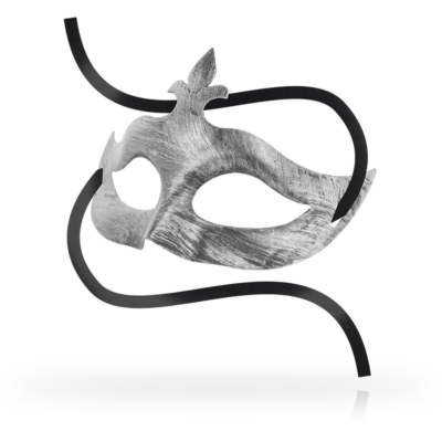 Alternative view of MÁSCARAS OHMAMA FLEUR DE LIS EYEMASK - PRATA