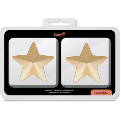Cobertura coquette chic desire para bico - estrelas douradas coquette accessories caliente. Pt