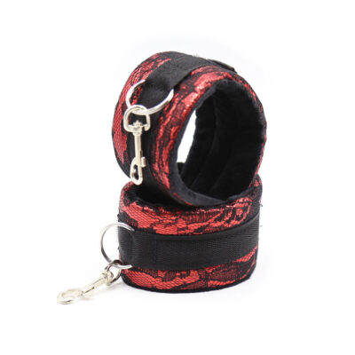 Ohmama fetish curto de veludo de renda de restrições de pulso nylon ohmama fetish caliente. Pt