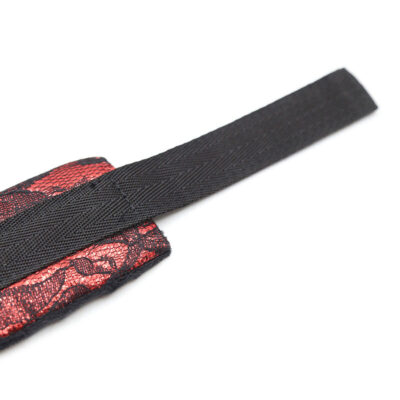 Ohmama fetish curto de veludo de renda de restrições de pulso nylon ohmama fetish caliente. Pt