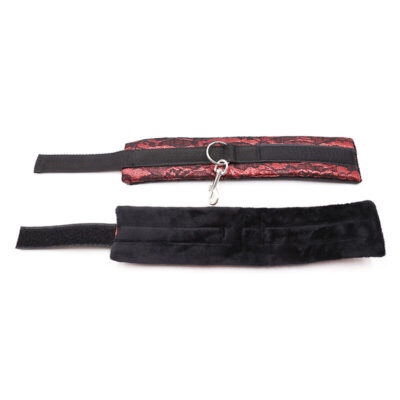 Ohmama fetish curto de veludo de renda de restrições de pulso nylon ohmama fetish caliente. Pt