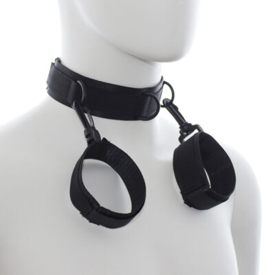 Alternative view of COLAR DE NYLON OHMAMA FETICHE COM CONTENÇÃO DE PULSO