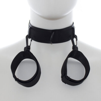 Colar de nylon ohmama fetiche com contenção de pulso ohmama fetish caliente. Pt