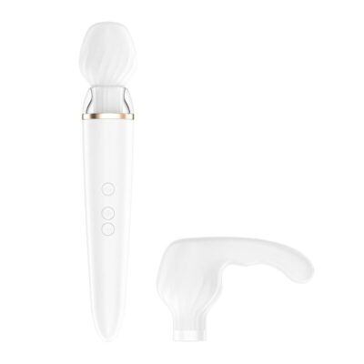 Alternative view of SATISFYER DOUBLE WAND-ER APP - WHITE
