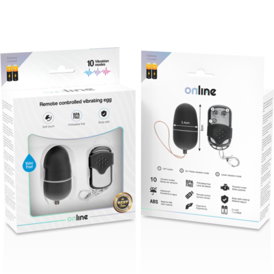 Ovo vibrante de controle remoto online m - preto online caliente. Pt