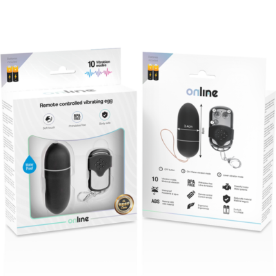 Ovo vibrante de controle remoto online l - preto online caliente. Pt