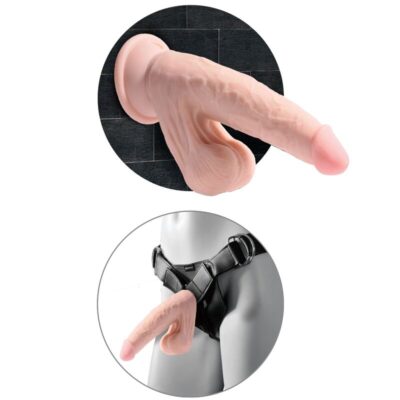 King cock plus 3d cock swing balls 24,5 cm - pele leve king cock plus caliente. Pt