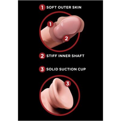 King cock plus 3d cock swing balls 15,2 cm - pele leve king cock plus caliente. Pt