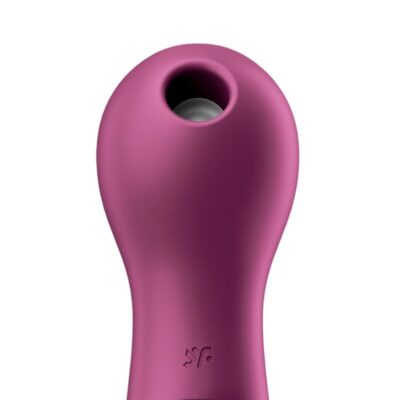 Satisfyer dual love vibrador e sucionador com ar pulsado vermelho satisfyer air pulse caliente. Pt