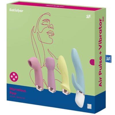 Alternative view of SATISFYER MARVELOUS FOUR - CONJUNTO DE VIBRADOR E PULSO DE AR