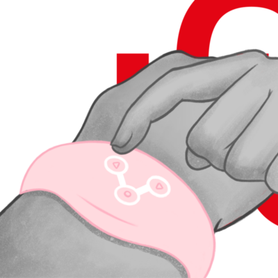 Watchme™ - relógio com tecnologia sem fio rosa suave watchme caliente. Pt